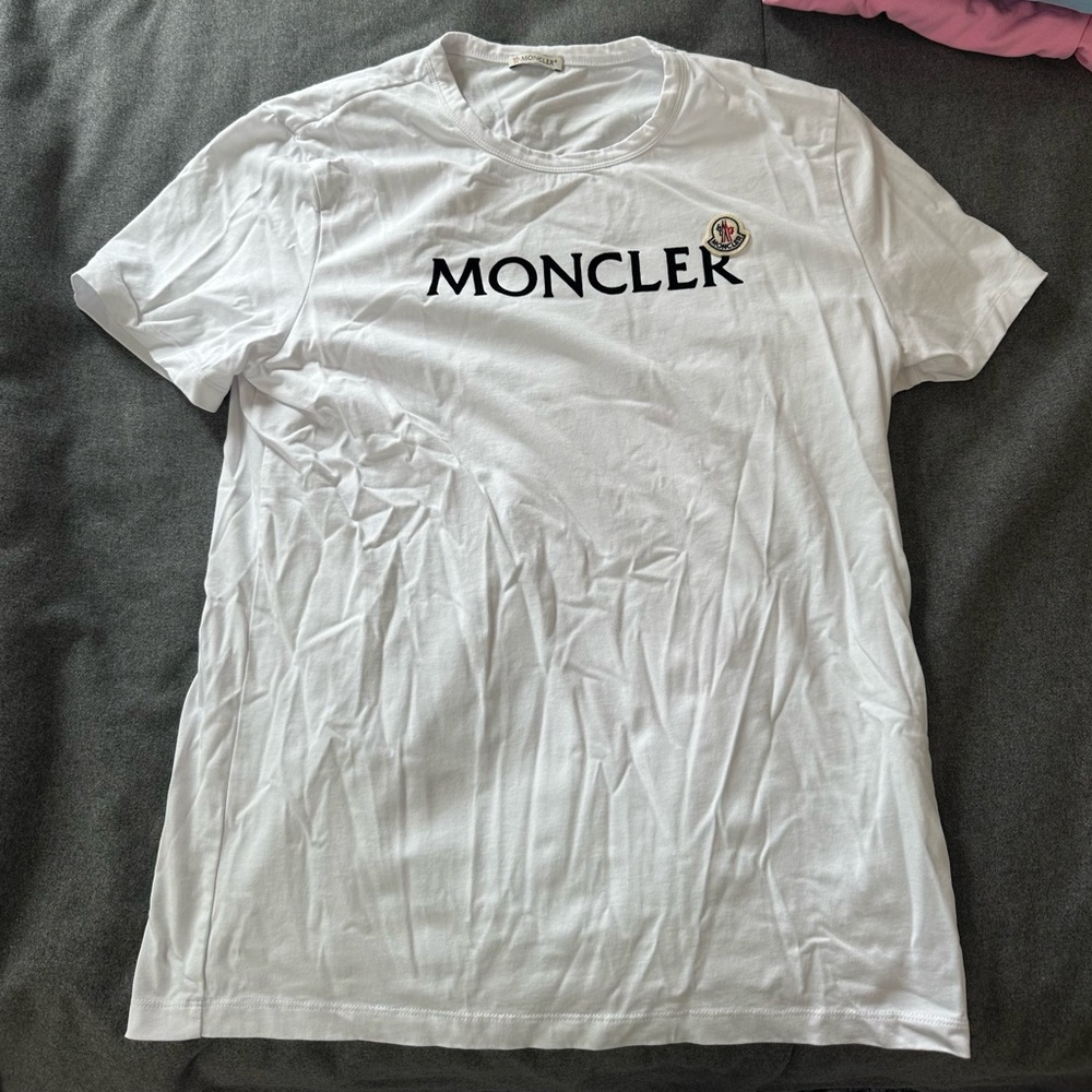 Moncler White Tee